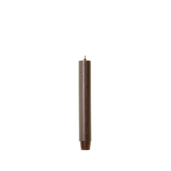Dinerkaarsen 2,6×18 cm - Donkerbruin / Dunkel braun - 20 stuks