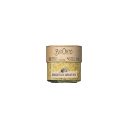 Organic artichoke cream in a 212 ml glass jar. Made with high-quality ingredients, this pasta sauce is perfect for adding a rich, creamy flavor to your favorite dishes.