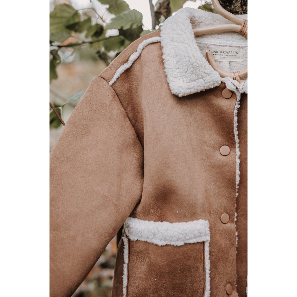 Giacca in pelle di agnello per bambini Annie & Charles®