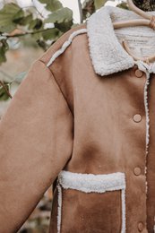 Giacca in pelle di agnello per bambini Annie & Charles®