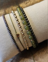 Armbandenset Grøn