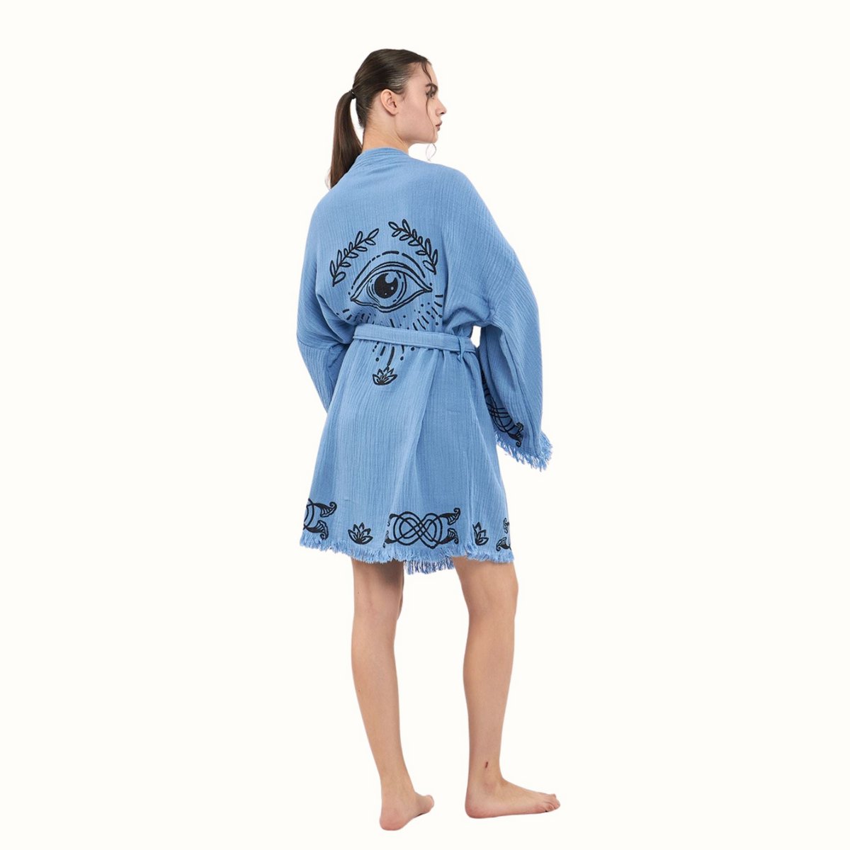 Forever Short Kimono-Azul