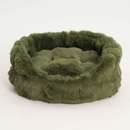 Hundekörbchen Nomi Kunstfell forest green