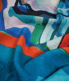 Linen beach towel Pose - Agnė Kišonaitė