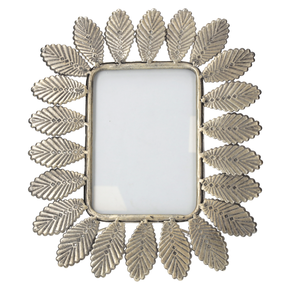 Gold metal photo frame leaves 32x27 cm