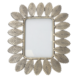 Gold metal photo frame leaves 32x27 cm