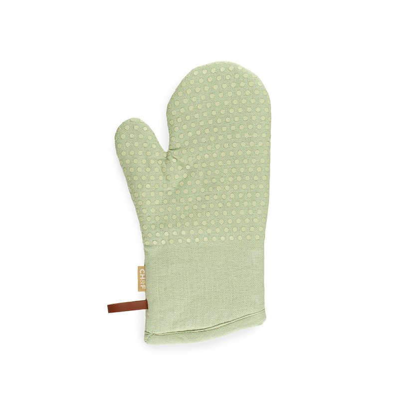 CH&F Ofenhandschuhe 100 % Baumwolle | Silikonpunkte | 18x33cm