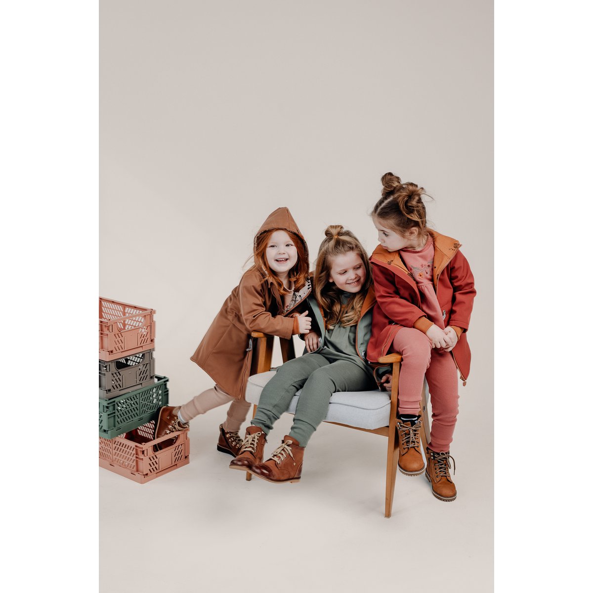 RIB-Hose für Kinder in Khaki