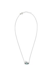 Spiri Eye Necklace Blue Magic Silver