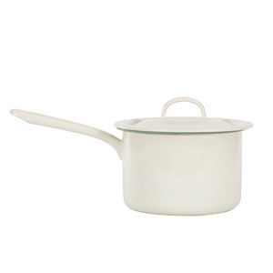 Topf mit langem Stiel und Deckel, 16 cm/2,3 l - Cream Lux
