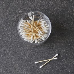 200 Bamboo + Organic Cotton Buds