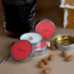 Mini scented soy candles, Mulled Wine