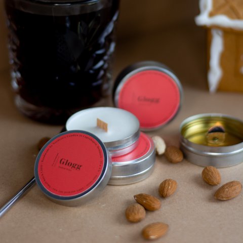 Mini-Soja-Duftkerzen, Glühwein