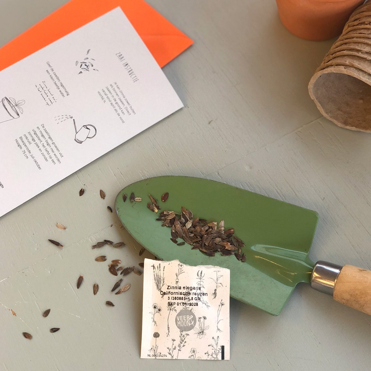Cadeaubox wenskaarten met zaden 'Vrolijkheid'