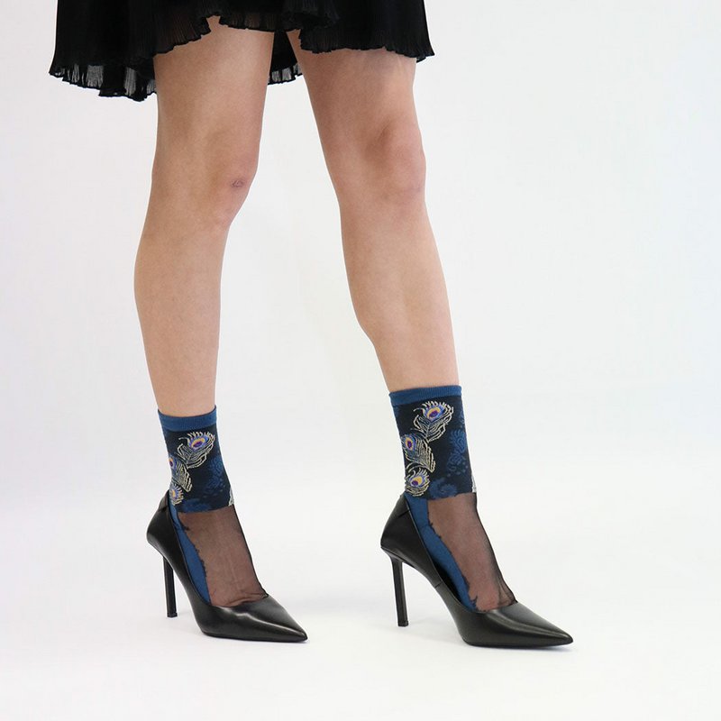 Chaussettes en voile resistant Antonia - Blue