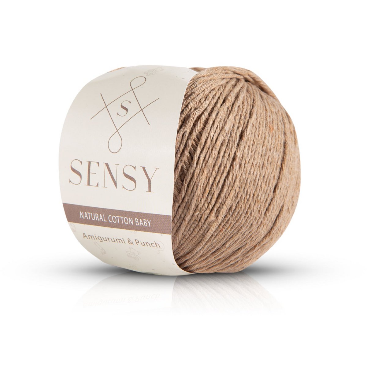 Sensy Premium Natural Baby Cotton 100% filato di cotone morbido per lavoro a maglia e uncinetto Amigurumi