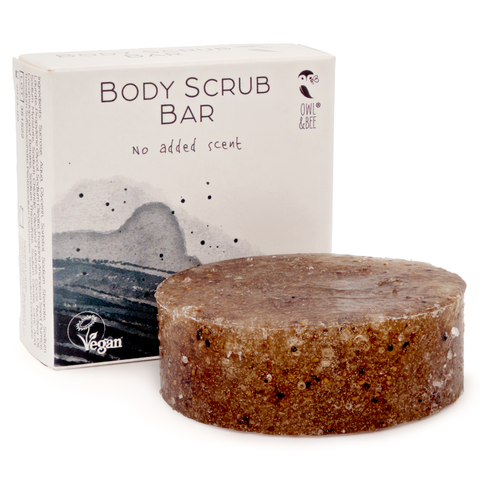 Packung von 36 - Owl & Bee® - Solid Body Scrub Bar - Kein zusätzlicher Duft - Veganer