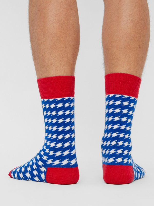 Bio Socken Hahnentritt - Bunte Socken mit Hahnentrittmuster