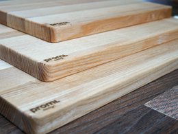 Planche à découper en bois de frêne naturel dur 3 tailles