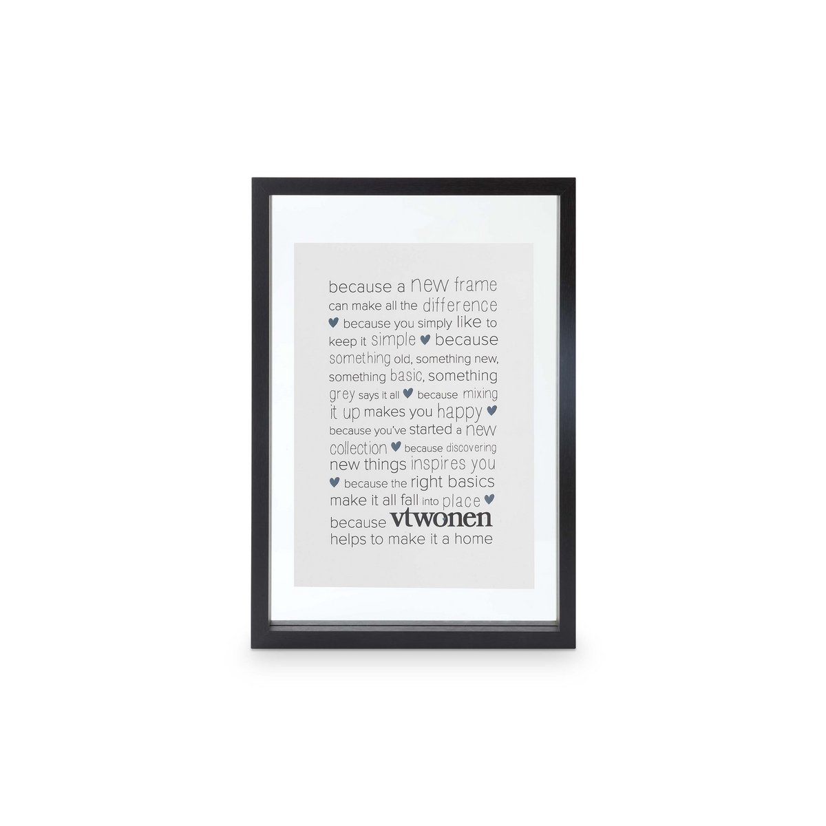 Photo Frame Wood Black A4 28x40x4cm