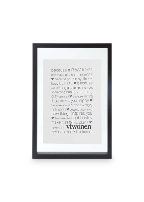 Photo Frame Wood Black A4 28x40x4cm