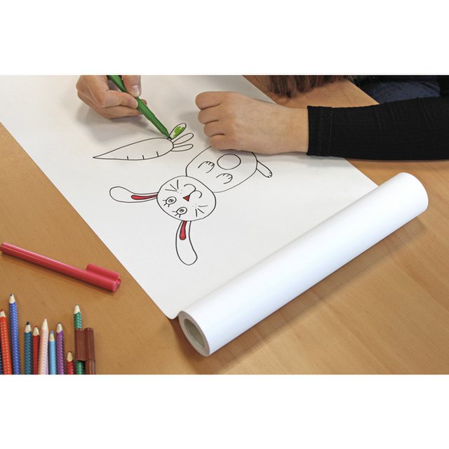Tekenrol Info notes 30cmx12,2m blanco per rol in bedrukte doos zelfklevend