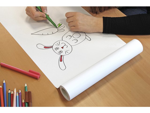 Tekenrol Info notes 30cmx12,2m blanco per rol in bedrukte doos zelfklevend
