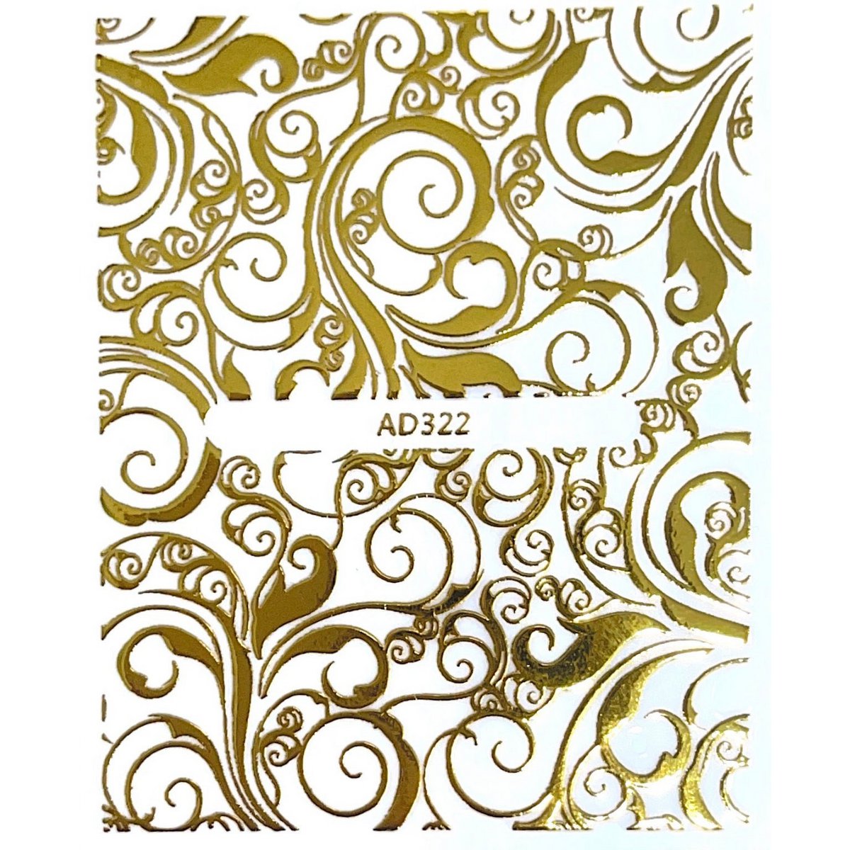 Gold pattern stickers