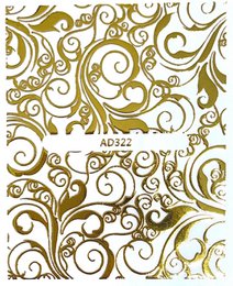 Gold pattern stickers
