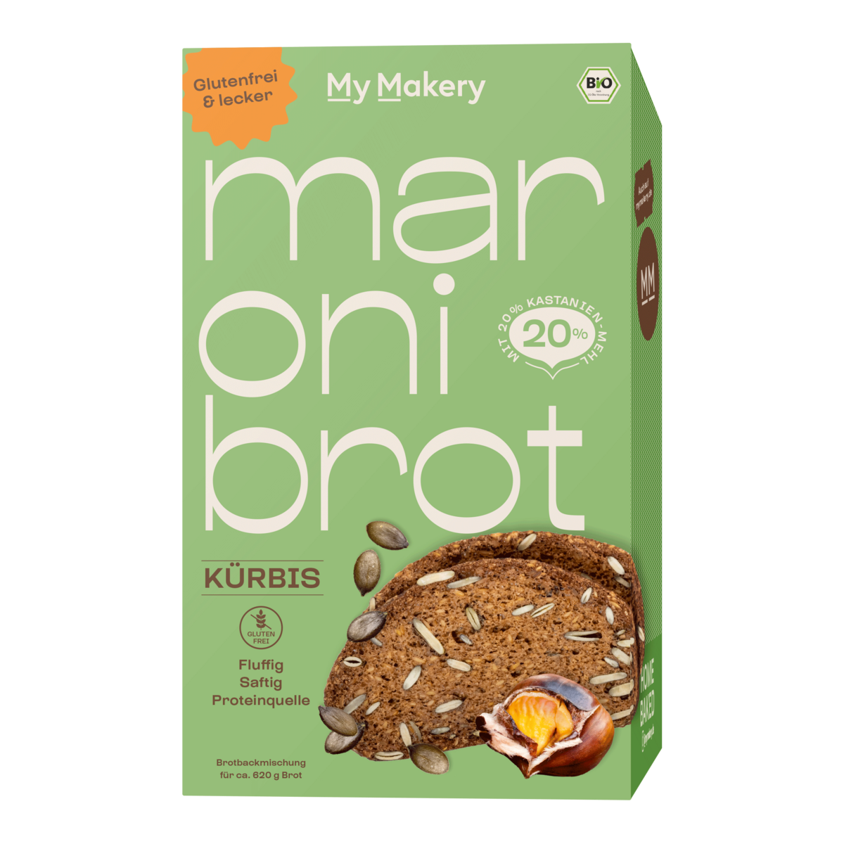 Gluten-free organic chestnut bread baking mix pumpkin