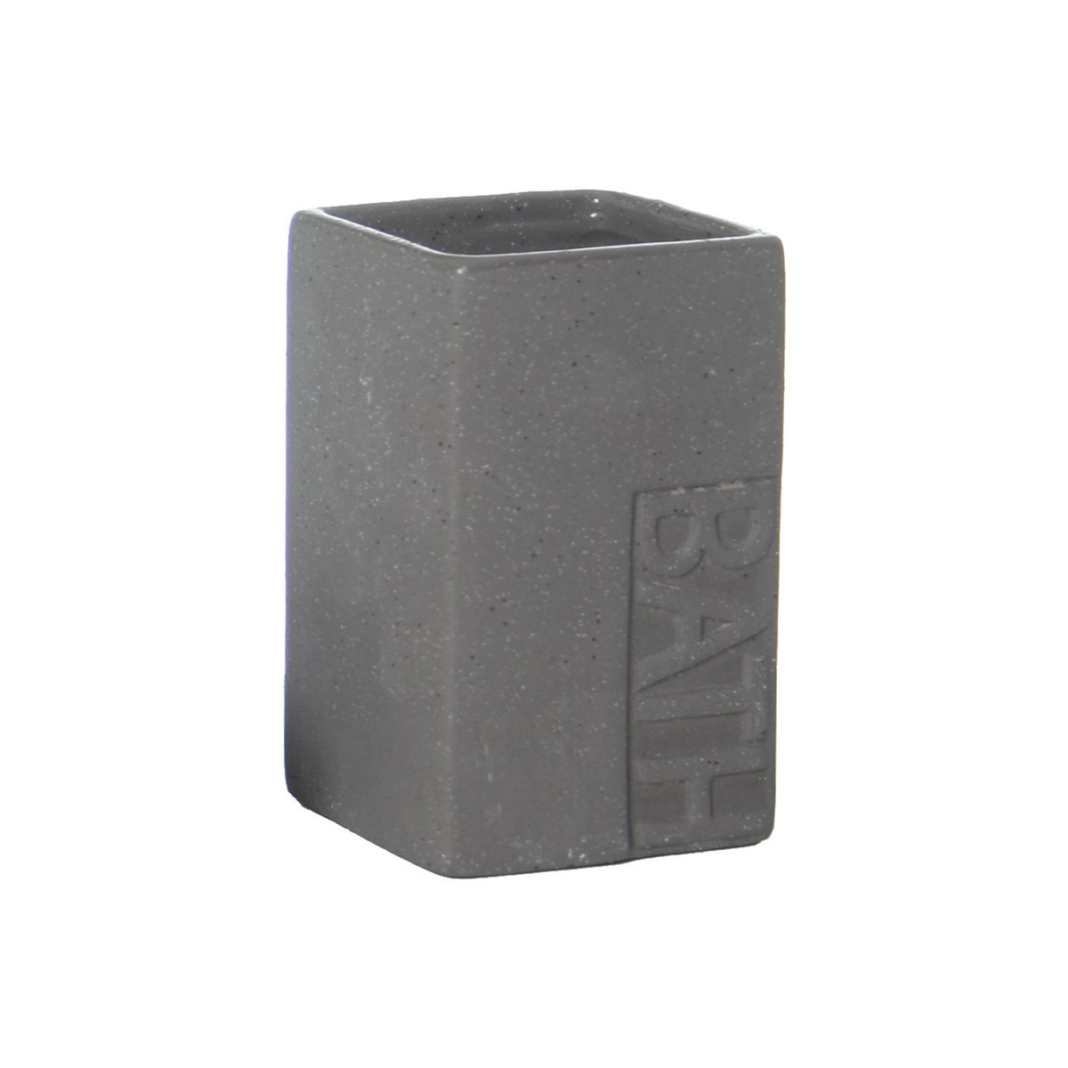 VETRO BAGNO IN CERAMICA GRIGIO _7X7X11CM ST87502
