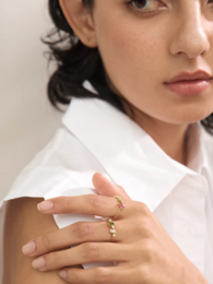 Dara - Multi Stone Ring Gold