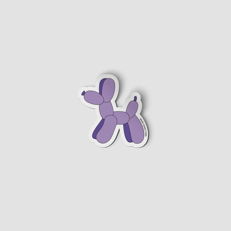 Gestanste sticker "Ballonhond"