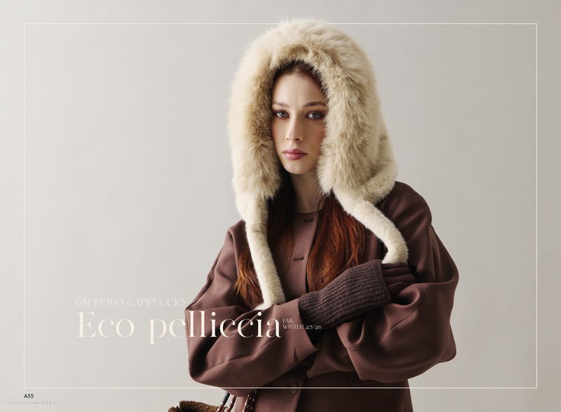 Eco-fur hood hat