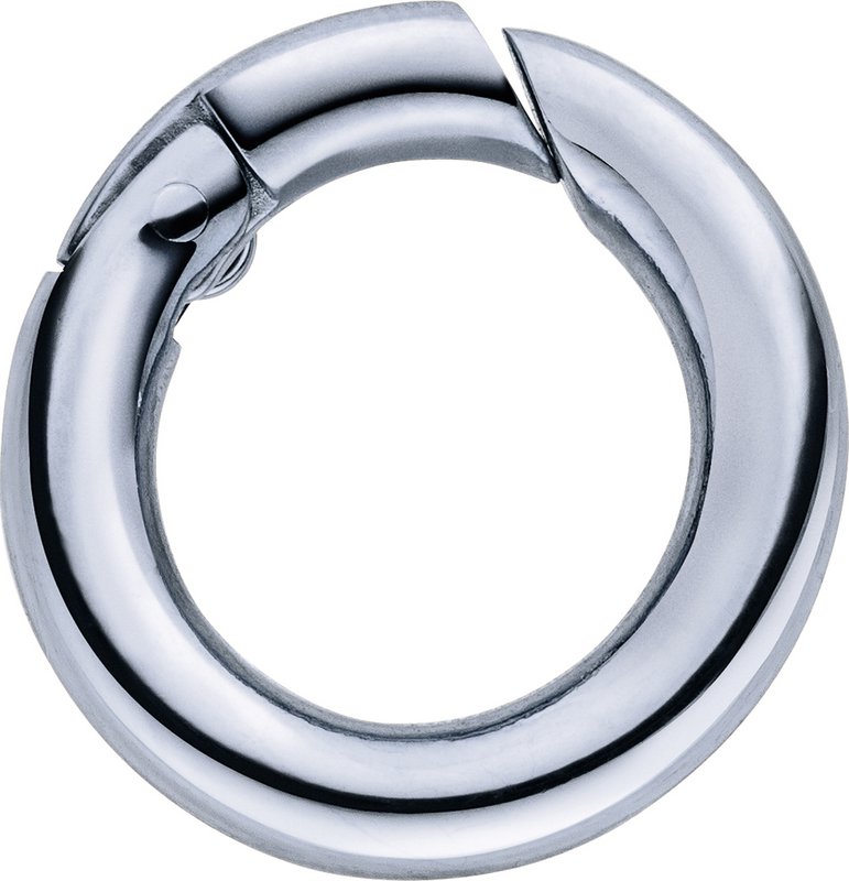 Glamour - Federring 15mm aus Edelstahl poliert