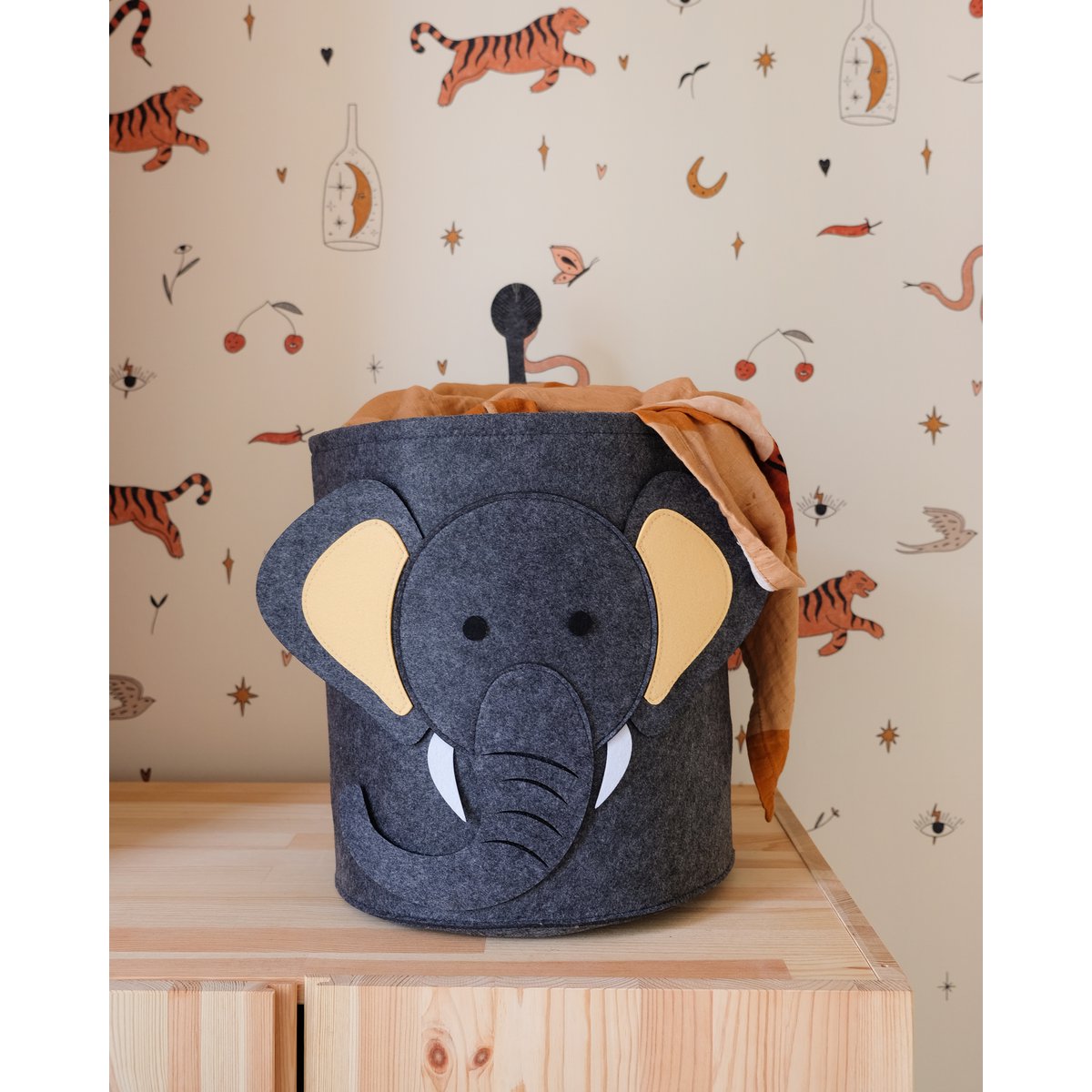 Storage Basket Children's Room - Elephant