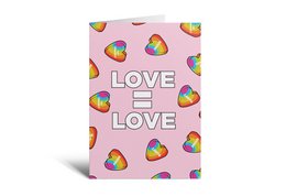 Love = Love Hearts Card