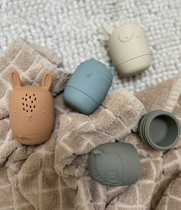 Badespielzeug, Löwe und Lea, Farbe Natur, Set mit 4 Tieren