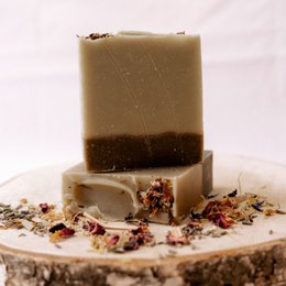 Lemongrass hand and body soap, a natural soap bar with a refreshing lemongrass scent, made with moisturizing ingredients for soft, clean skin.