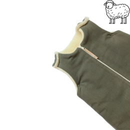 Natural baby sleeping bag – Wool - S/M Sheep wool