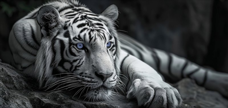 Quadro da parete TIGRE 33x70 cm – Quadro su tela con cornice decorazione moderna