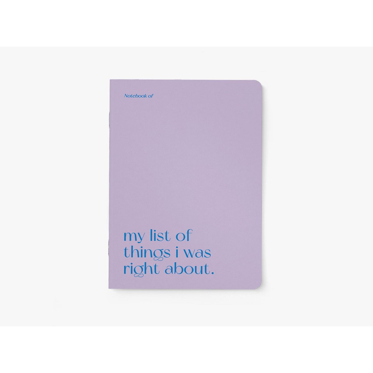 Notizheft / Right About