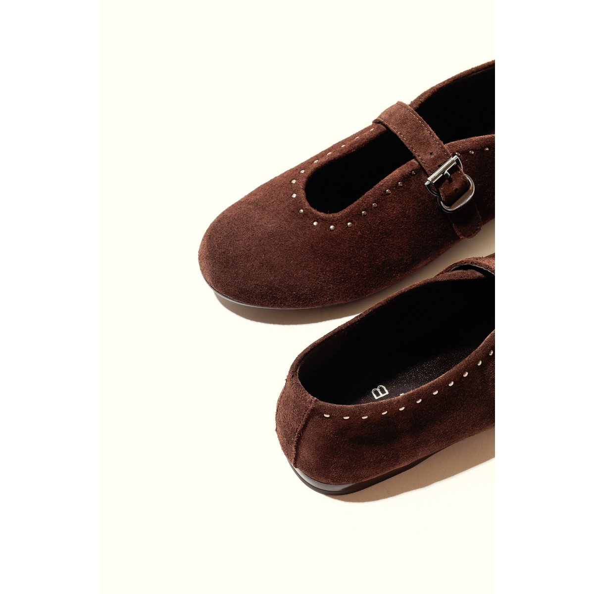 MERCHE CHOCOLATE – Ballerinas mit Nieten