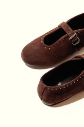MERCHE CHOCOLATE – Ballerinas mit Nieten