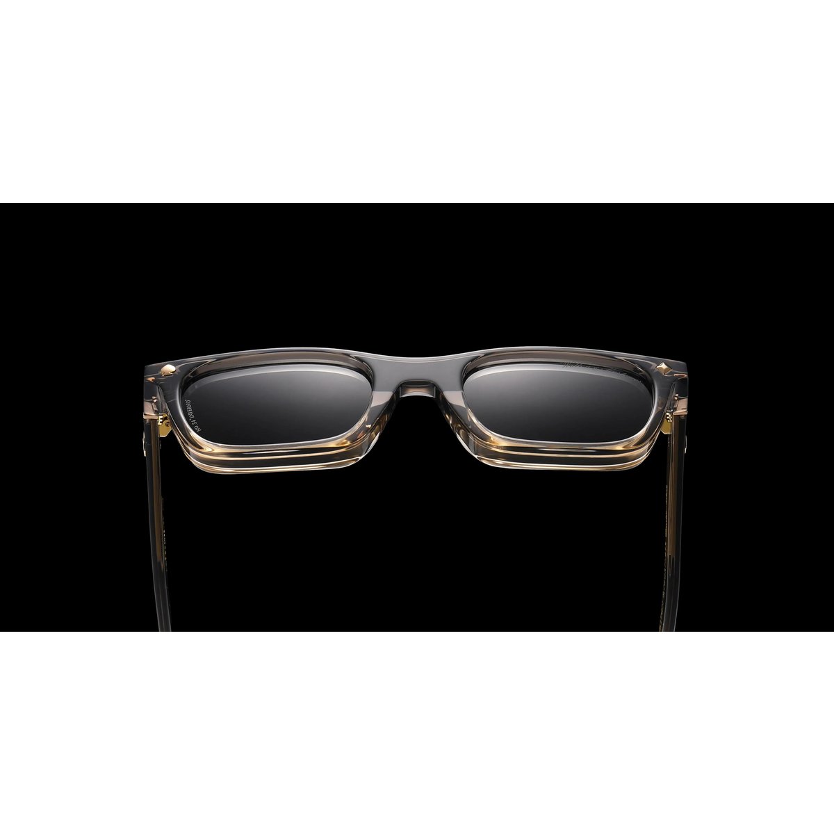 Walton et Mortimer NO. 54 : Lunettes de soleil grises transparentes "Inferno"