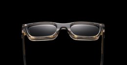Walton et Mortimer NO. 54 : Lunettes de soleil grises transparentes "Inferno"