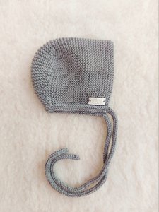 Merino bonnet mutsje taupe