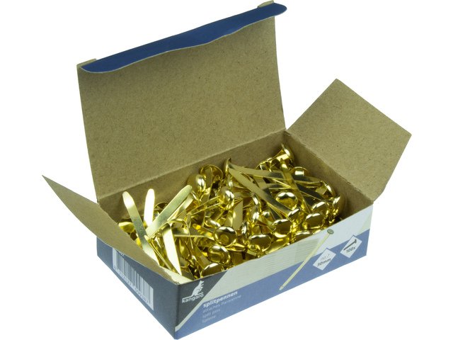 Pasador Kangaro nº7 / 30mm bañado en cobre, caja de 100 piezas
