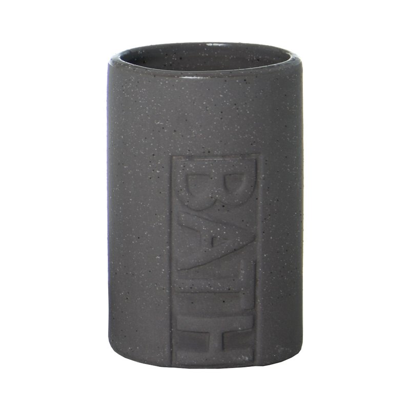 GRIJS KERAMISCH BADKAMERGLAS _°7,5X11CM ST87494