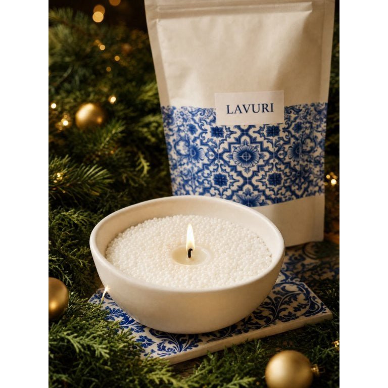 1,5 KG ~ 900h gránulos de vela cera perlada DIY Candledust Kerzensand natural